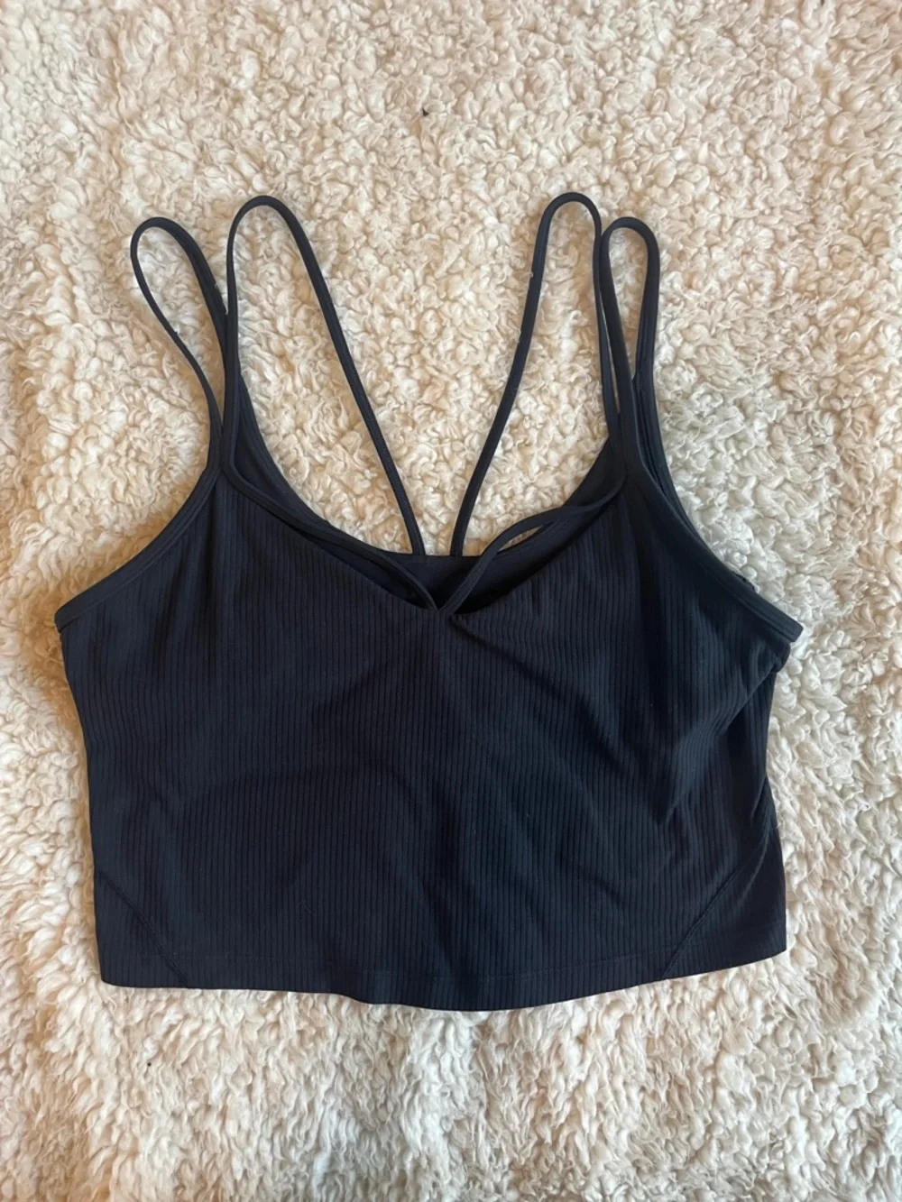 Lululemon athletica align Strappy Ribbed Tank in Black Size 12 - Picture 2 of 6